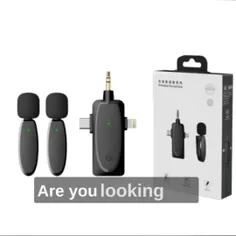Wireless Lavalier Microphone for Mobile Phone Live Broadc