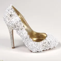 مدل کفش پاشنه بلند عروس

