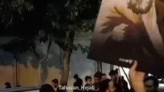 خروش شبانه مردم حزب اللهی و مدافع حجاب در تهران 