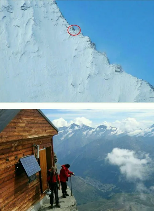 عکس/ خانه ای روی خطرناک ترین قله جهان