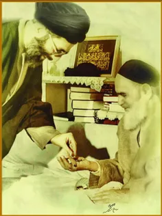 عکسی که امام خمینی برای رهبر انقلاب امضا کردند و هنوز روی