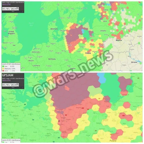 پارازیت عظیم GPS بین لهستان و آلمان گزارش شده است ~ دلیل 