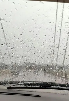 این حال و هوای بارونی و حس خوبش تقدیم شما 🚗💚🌧