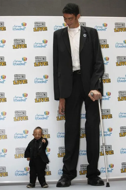 بلندترین کوچکترین انسان دنبا