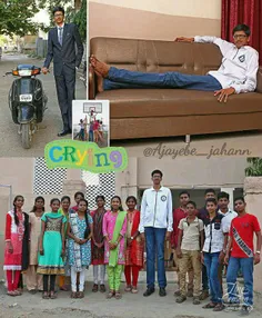 عکس خبری/ پسر 14 ساله هندی با 2 متر قد!