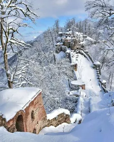 تصویر زمستانی بسیار زیبا از قطعه روخان متعلق به دوره سلجو