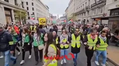 💠ویدئوی تظاهرات طرفداران فلسطین در خیابان های لندن💠