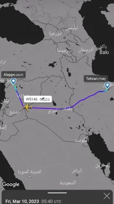 📸 فرودگاه حلب با فرود یک هواپیمای ایرانی از مبددا تهران ف