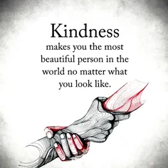 مهربانی شما را زیباترین فرد دنیا می کند مهم نیست که چه شکلی هستید.🍨🍭