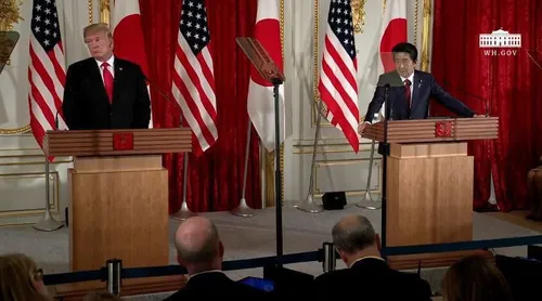 استقبال ترامپ از میانجی گری نخست وزیر ژاپن میان ایران و آ
