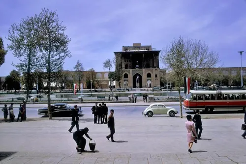 نمایی بی همتا از میدان نقش جهان و عالی قاپو اصفهان