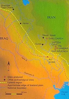 نگارهء بالا ، نقشهء جایگاه شهر باستانی "گنج دره" را نشان 