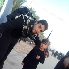 منو دختر بچه خوشگل عراقی ....در پیاده روی اربعین