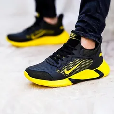 👟کفش مردانه nike مدل adrian (مشکی زرد)