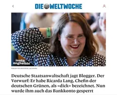 📸 این‌خبر رو باهم بخونیم: ‏دادستان آلمان، بلاگر آلمانی را