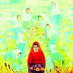 خالق تابلوی دختران مکتب‌الشهدای افغانستان چهره برتر هنر ا