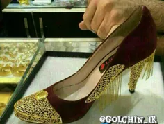 کفش طلا قیمت 8 میلیون