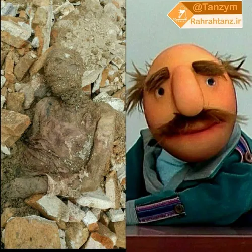 عکسی که نشان میدهد مومیایی پیدا شده در شهر ری متعلق به فا