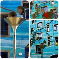این ساختمان در آلمان زمانی که باران میبارد طوری طراحی شده