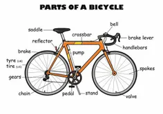 اجزای مختلف یک دوچرخه!🚲