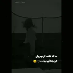 ملکه عادت کردیم ولی این زندگی نبود داداش 🖤🖤