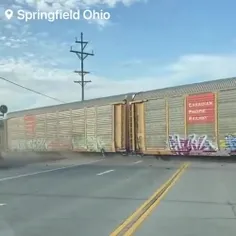 🎥 خروج یک قطار دیگر در اوهایو از ریل 