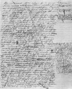 دست خط لئو تولستوی وقتیکه جنگ و صلح رو می نوشت....