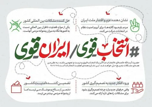 🔰 عکس نوشت| انتخاب قوی | ایران قوی