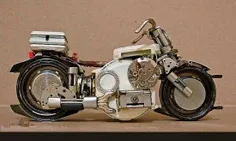 ساخت موتور سیکلت با ساعت مچهی