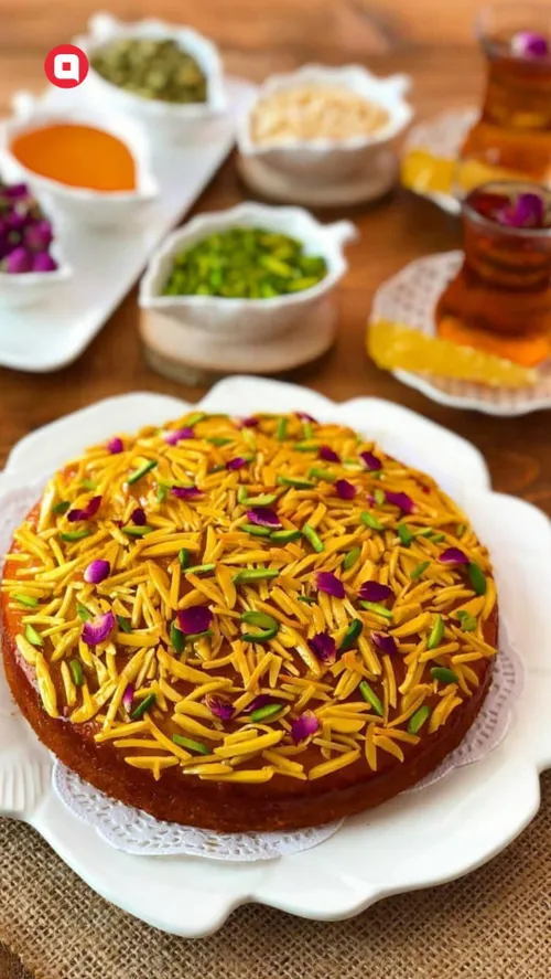 کیک ملکه بادوم ( کیک بادام و عسل)