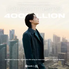 موزیک Dreamers به 400 میلیون استریم در اسپاتیفای رسید!