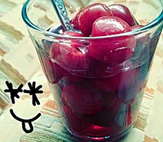 #کمپوتـ گیلاسـ🍒ـ یخ یخ😌😋 #بفرمایین نفری یدونه