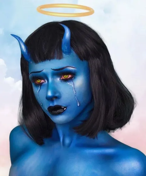wallpaper devil anime blue