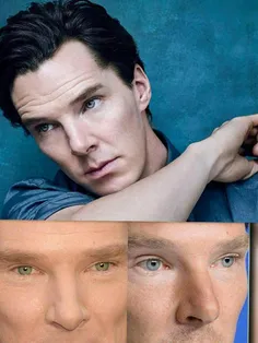 چشمان "بندیکت کامبریج" بازیگر مشهور فیلم شرلوک هلمز یک حا