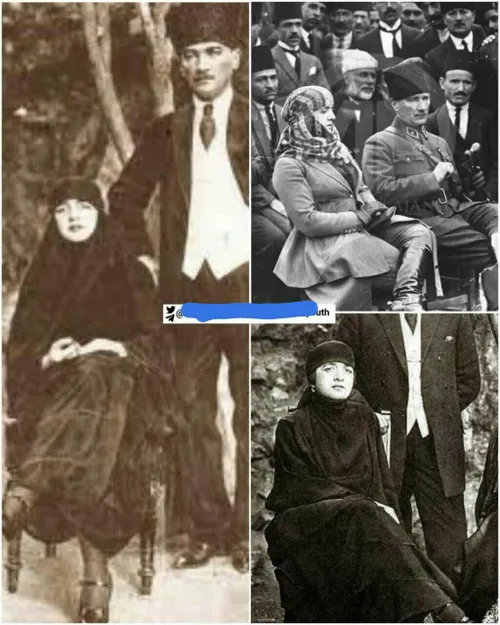 جالبه بدونید همسر آتاتورک (پدر کشف حجاب در ترکیه که رضا ش