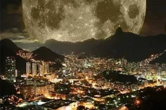 ثبت لحظه نزدیکترین فاصله میان ماه و زمین در ریو دو ژانیرو