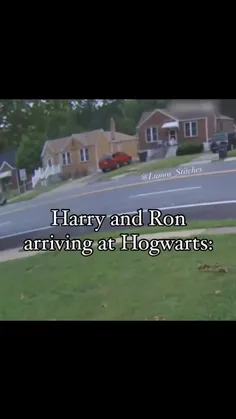 وقتی هری و رون به هاگوارتز میرسیدن: