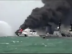 # کشتی تجاری رژیم کودک کش توسط انصار الله خاکستر شد درود 