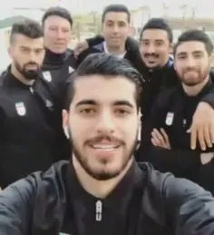 بازیکنان و کادر تیم ملی در اردوی تونس و تبریک عید