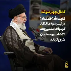 کانال ۴ سوئد: تا آیت‌الله (خامنه‌ای) در ایران به ما انتقاد کرد، بلافاصله روز بعد، ۵۷ کشور مسلمان شروع کردند (به اعتراض) 
