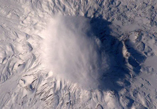 عکسی خارق العاده که فضانورد فرانسوی از قله سهند منتشر کرد