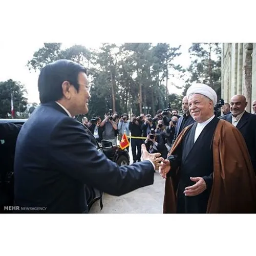 دیدار رئیس جمهور ویتنام با آیت الله هاشمی رفسنجانی