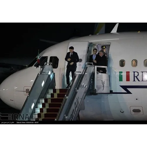 ورود نخست وزیر ایتالیا به تهران