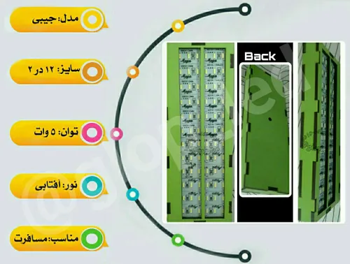 توضیحات بیشتر و ثبت سفارش عضو کانال تلگرام شوید لامپ کم م