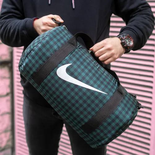 ساک ورزشی Nike چهارخونه سبز مدل Arman