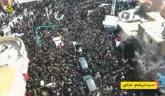 🇮🇷❤️ تصاویر هوایی از استقبال یزدی ها در مسیر کاروان رئیس 