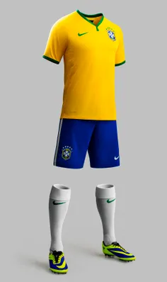 لباس جدید تیم ملی فوتبال برزیل.
