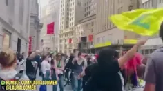پرچم حزب الله در نیویورک آمریکا برافراشته شد.