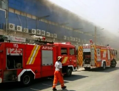 آتش سوزی در گمرک آبادان