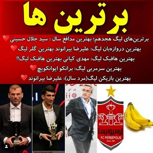 برترین های لیگ هجدهم فوتبال ایران مشخص شدند